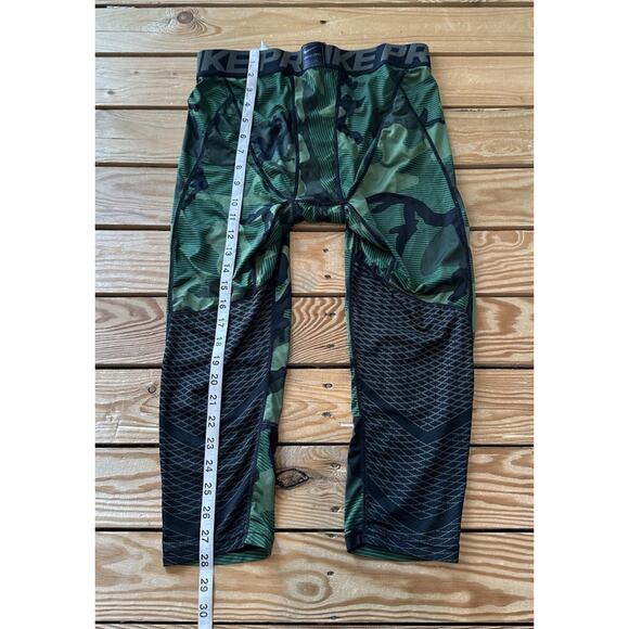 Nike Pro Compression Leggings Size Large Men’s Green - Picture 6 of 9